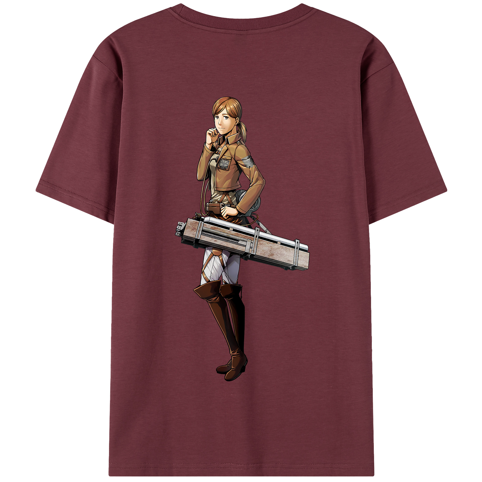 （画像用） 進撃の巨人 Attack on Titan 綿100％半袖Tシャツ（背面プリント）